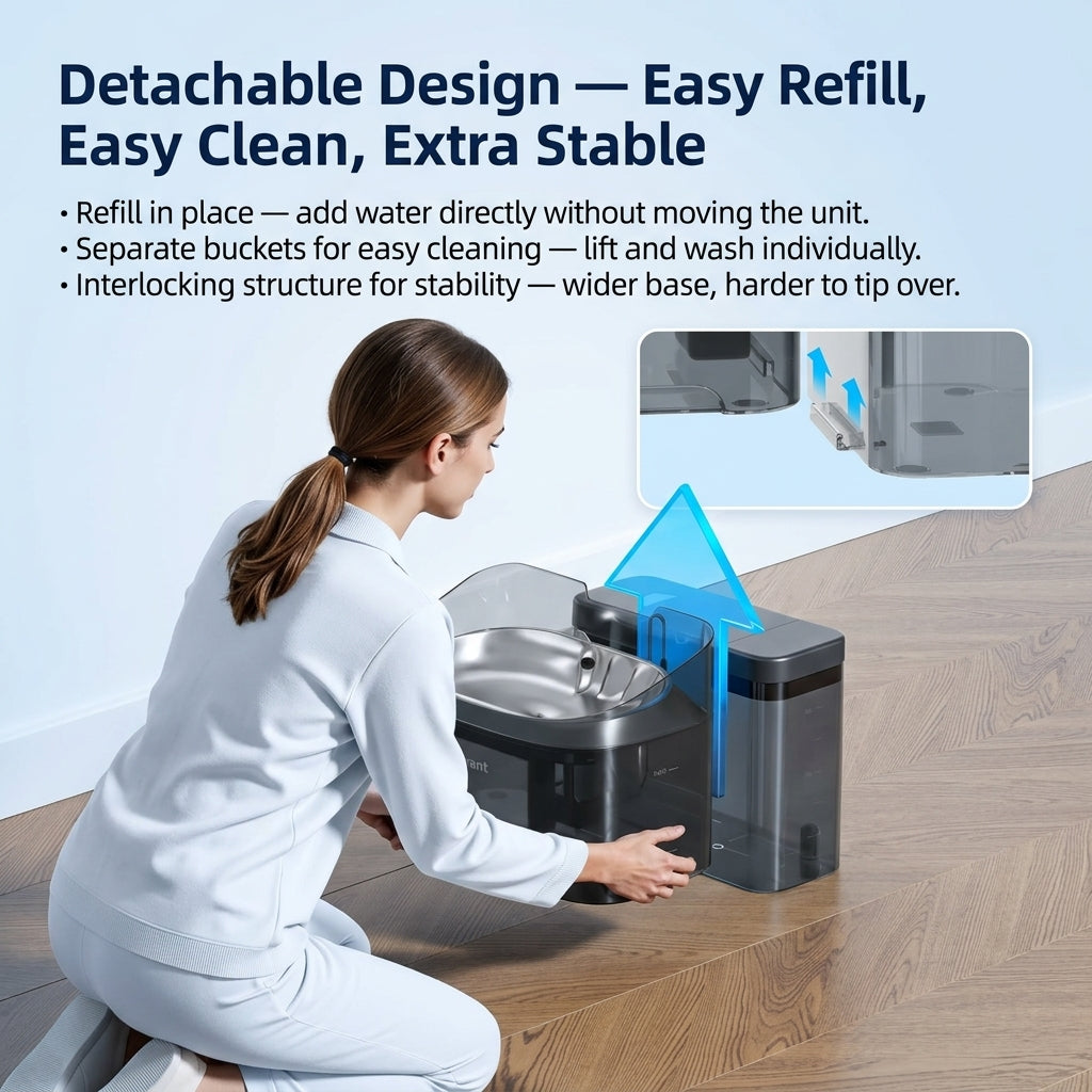 WoofWell Automatic Filtering Dog Water Fountain
