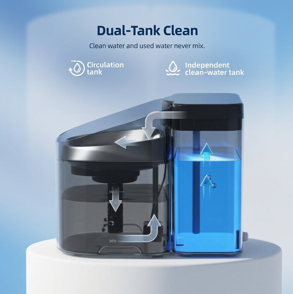WoofWell Automatic Filtering Dog Water Fountain